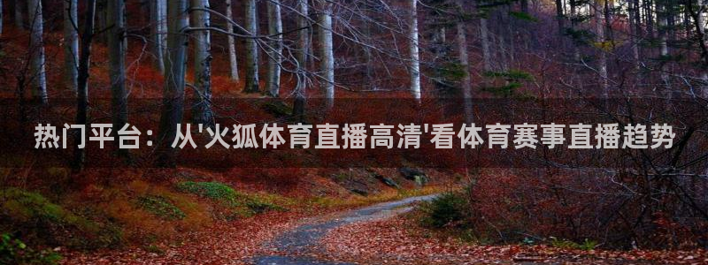 热门平台：从\'火狐体育直播高清\'看体育赛事直播趋势